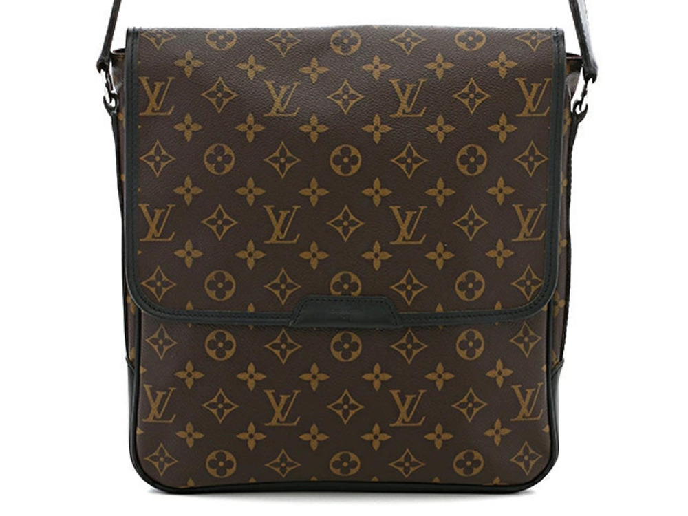 LOUIS VUITTON Monogram Macassar Brown Bass Shoulder Bag